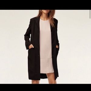 Babaton black long blazer sz 4